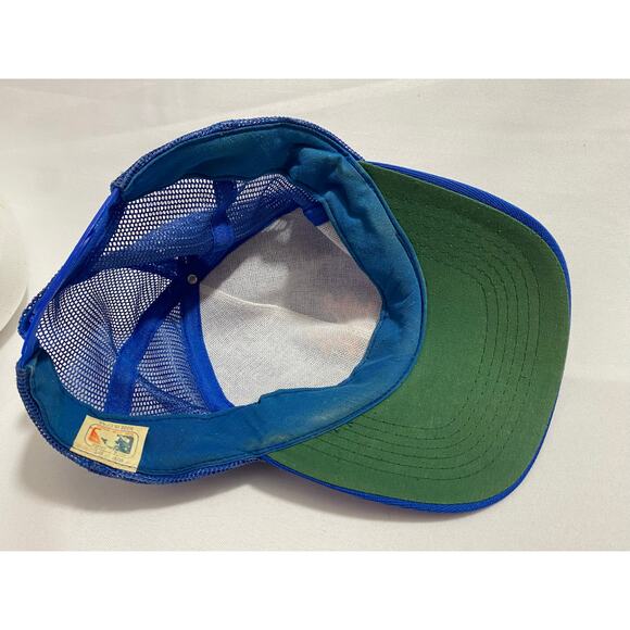 Vintage New York Mets Mesh Back Hat Blue Strapback Cap - Picture 7 of 8